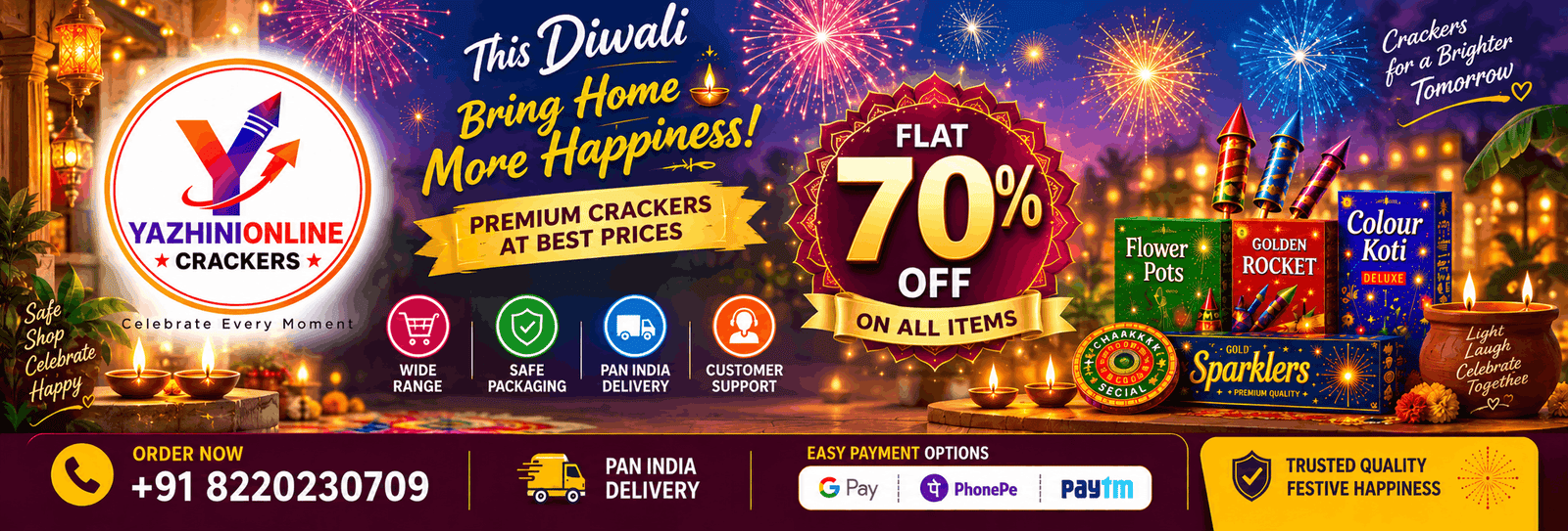 Buy Sivakasi Crackers Online Tamil Nadu - Yazhini Online Crackers